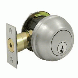 DELTANA Deltana Low Profile Port Royal Deadbolt Lock Grade 2 (Brushed Nickel Finish)