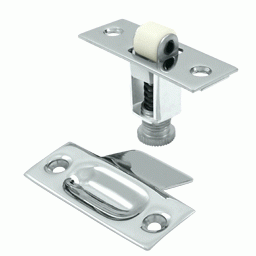 DELTANA 2 1/4 Inch Deltana Solid Brass Roller Catch (Polished Chrome Finish)