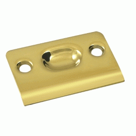 DELTANA 2 1/8 Inch Deltana Strike Plate (PVD Lifetime Polished Brass Finish)