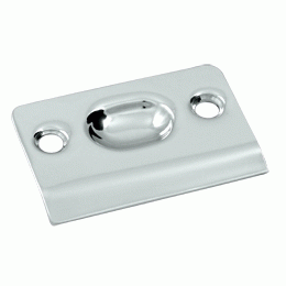 DELTANA 2 1/8 Inch Deltana Strike Plate (Polished Chrome Finish)