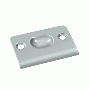 DELTANA 2 1/8 Inch Deltana Strike Plate (Brushed Chrome Finish)