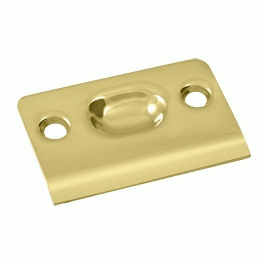 DELTANA 2 1/8 Inch Deltana Strike Plate (Polished Brass Finish)