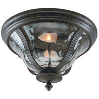 CRAFTMADE Frances 2 Light Outdoor Flushmount in Oiled Bronze Outdoor