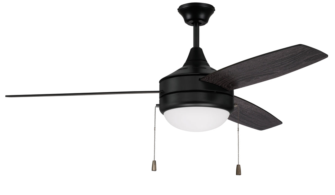 CRAFTMADE 52" Phaze Energy Star 3 in Flat Black w/ Flat Black/Greywood Blades