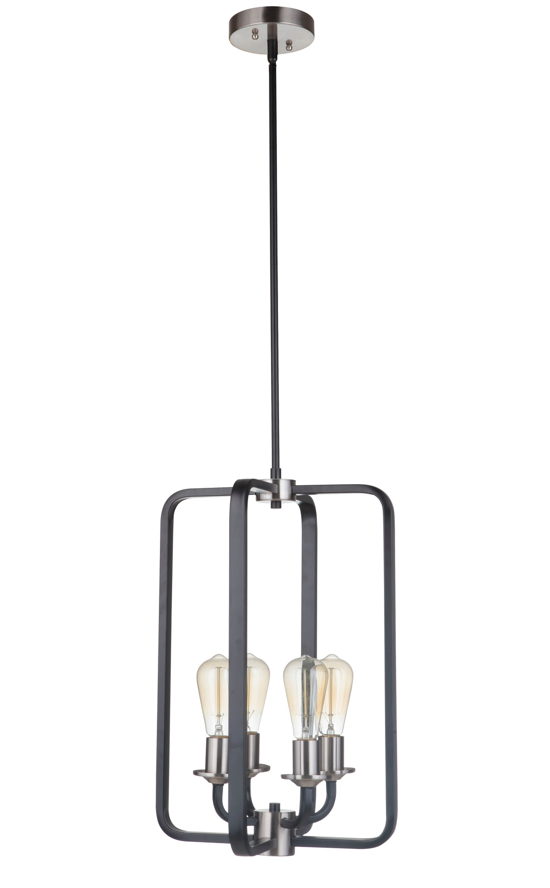 Randolph 4 Light Foyer in Flat Black/Brushed Polished Nickel CRAFTMADE