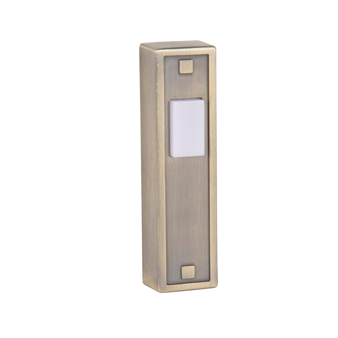 CRAFTMADE Surface Mount LED Lighted Push Button in Antique Brass