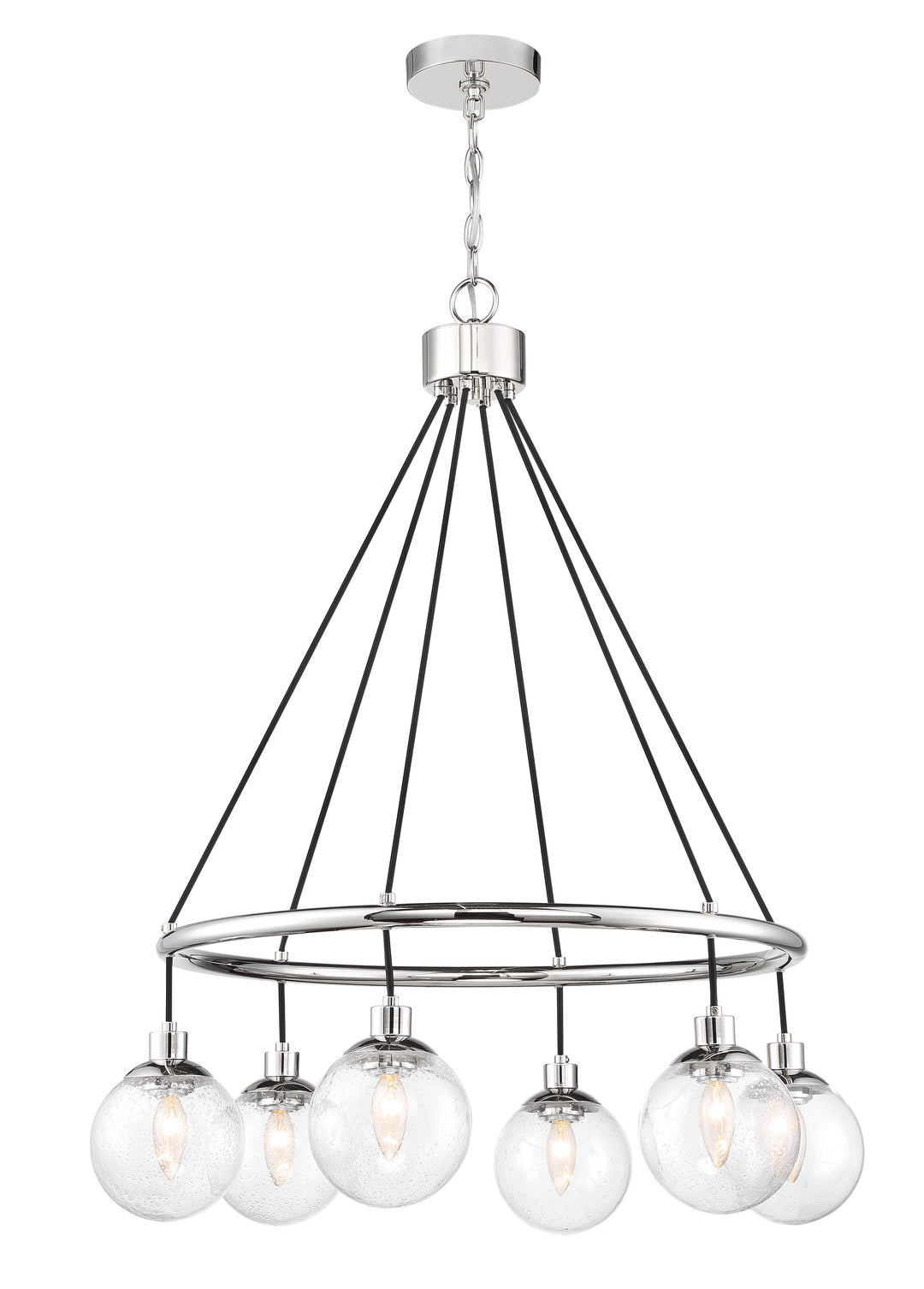 CRAFTMADE Que 6 Light Chandelier in Chrome