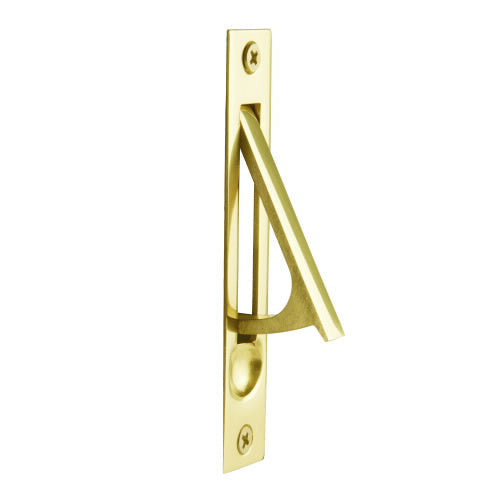 EMTEK 4 Inch Solid Brass Edge Pull with Screws