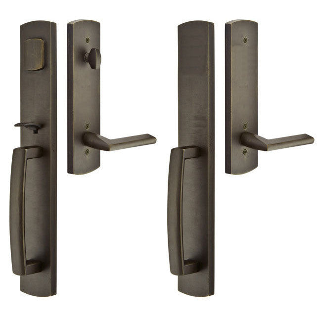 EMTEK Solid Brass Longmont Style Mortise Entryway Set (Oil Rubbed Bronze)