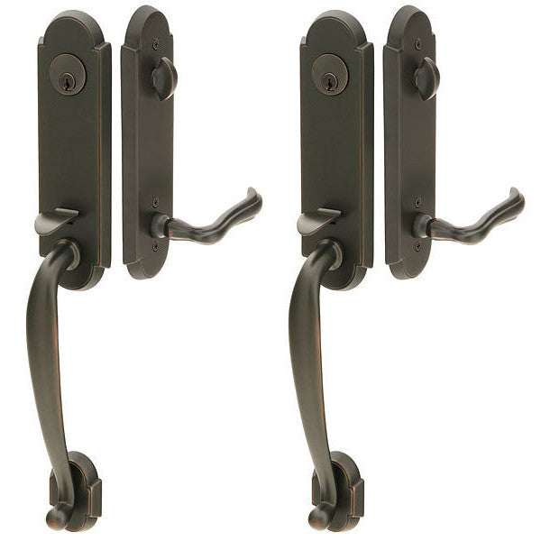 EMTEK Solid Brass Richmond Style Entryway Set (Oil Rubbed Bronze Finish)