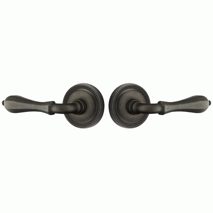 EMTEK Emtek Solid Brass Lost Wax Octagon Lever With Regular Rosette