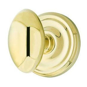 EMTEK Emtek Solid Brass Egg Door Knob Set With Regular Rosette