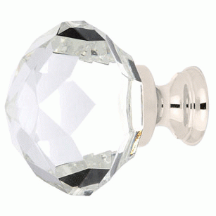 EMTEK 1 3/4 Inch Diamond Wardrobe Knob (Polished Chrome Finish)