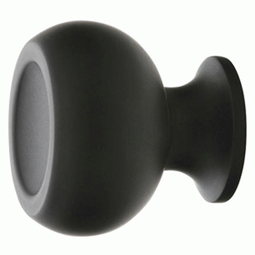 EMTEK Emtek 1 1/4 Inch Solid Brass Atomic Knob (Flat Black Finish)