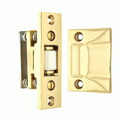 EMTEK Roller Catch with Strike (Polished Brass Finish)