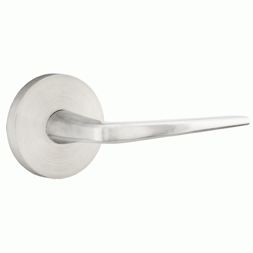 EMTEK Stainless Steel Athena Lever With Disk Rosette