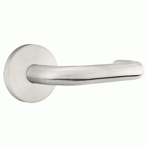 EMTEK Stainless Steel Cologne Lever With Disk Rosette