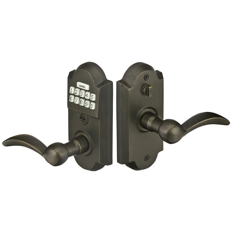 EMTEK Emtek E2001 Electronic Keypad Lever Set (Medium Bronze Finish)