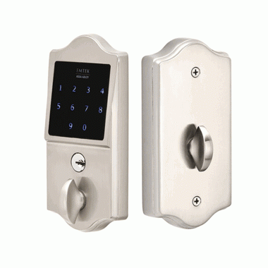 EMTEK Emtek E3002US15 EMTouch Electronic Touchscreen Keypad Deadbolt (Brushed Nickel Finish)