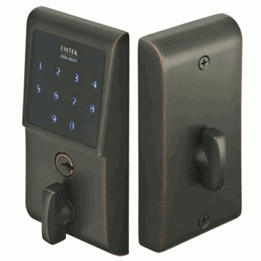 EMTEK Emtek E3020 Door Hardware EMTouch Brass Keypad Deadbolt (Oil Rubbed Bronze Finish)