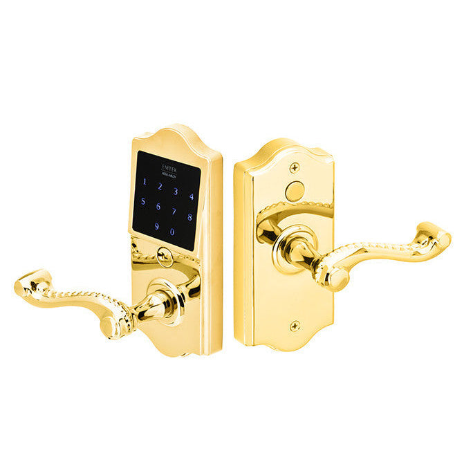 EMTEK Emtek Electronic Keypad Lever Set (Polished Brass Finish)