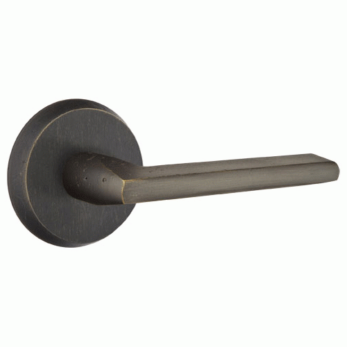 EMTEK Emtek Solid Brass Sandcast Lariat Lever With Disk Rosette