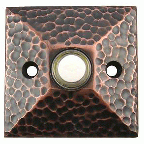 EMTEK Emtek 2452 Doorbell Button with Hammered Rosette