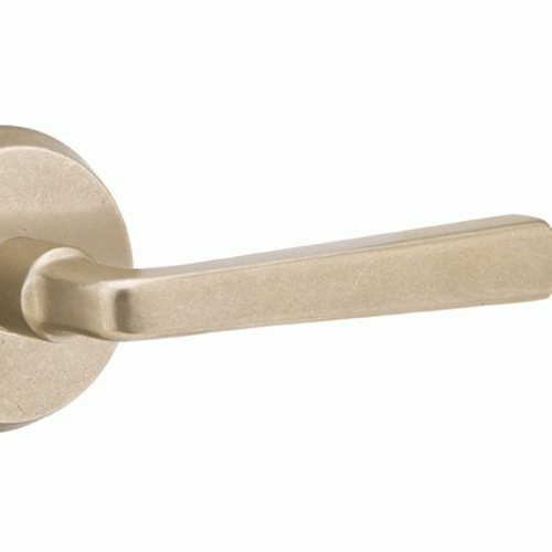 EMTEK Sandcast Cimarron Lever With Disk Rosette