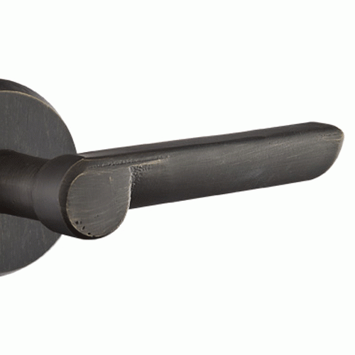 EMTEK Sandcast Aurora Lever With Disk Rosette