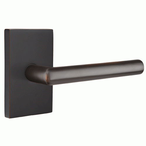 EMTEK Emtek Solid Brass Stuttgart Lever With Modern Rectangular Rosette