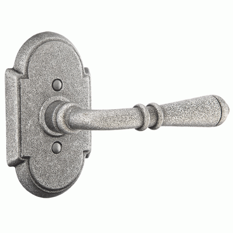 EMTEK Emtek Wrought Steel Normandy Lever With Arched Rosette