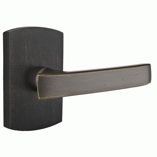 EMTEK Emtek Solid Brass Sandcast Yuma Lever With Rounded Rectangular Rosette