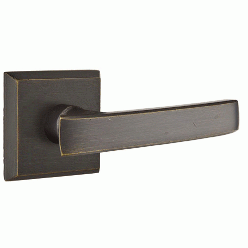 EMTEK Emtek Solid Brass Sandcast Yuma Lever With Square Rosette