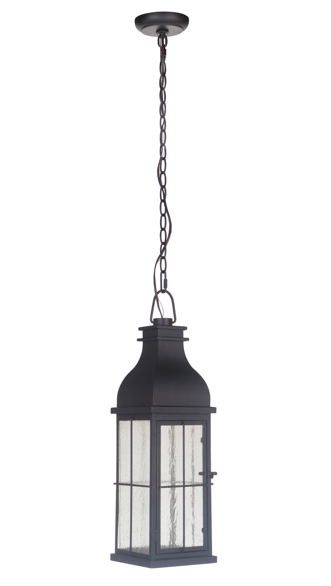 CRAFTMADE Vincent 1 Light Medium LED Outdoor Pendant in Midnight