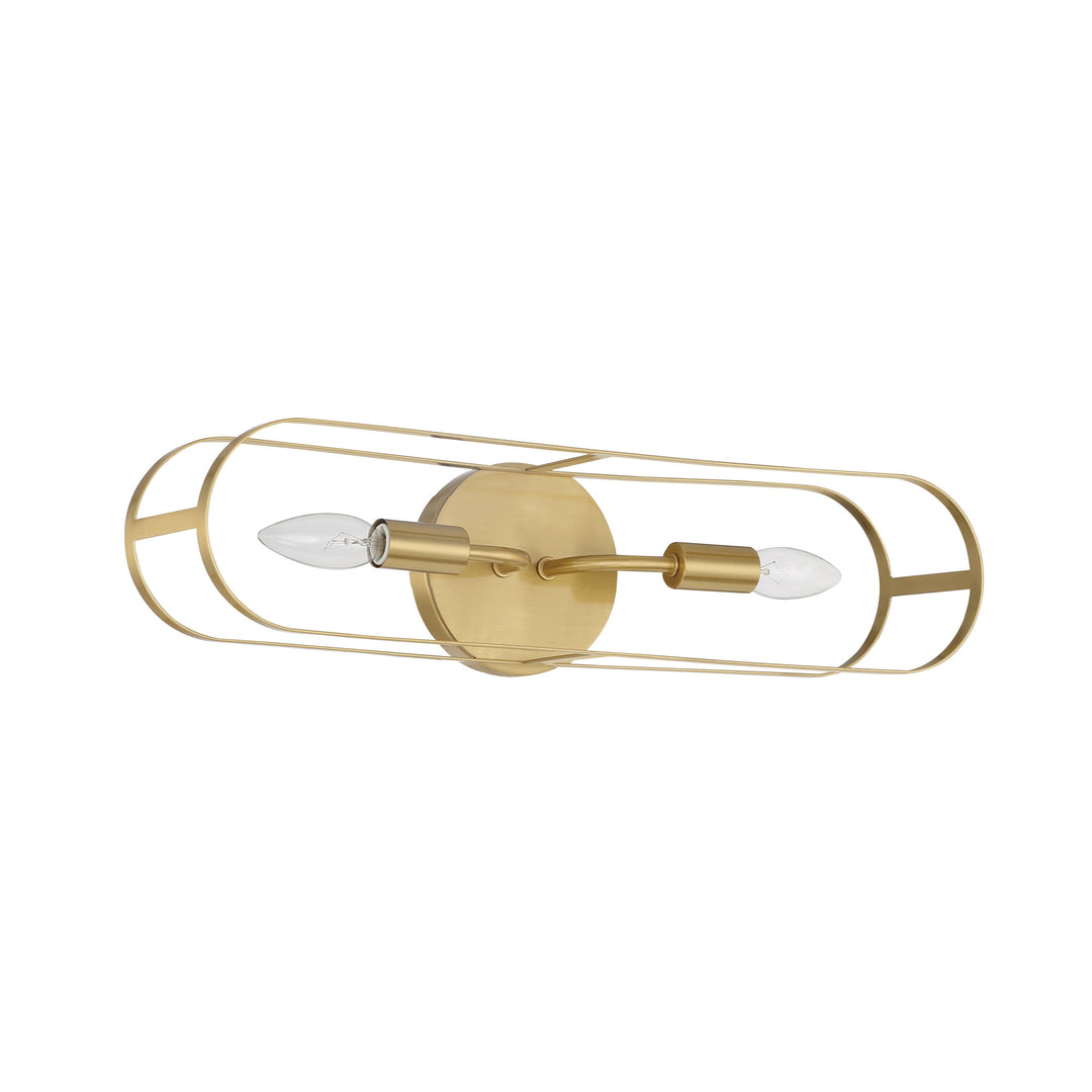 Mindful 2 Light Linear Sconce in Satin Brass CRAFTMADE