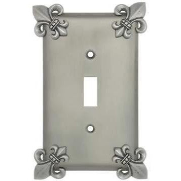 ANNE AT HOME Fleur-De-Lis Wall Plate (Bright Nickel Finish)