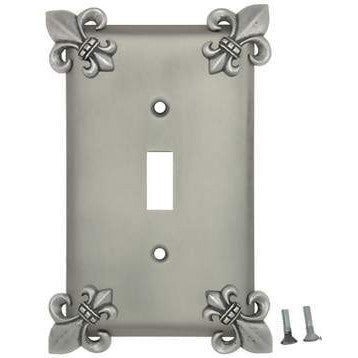 ANNE AT HOME Fleur-De-Lis Wall Plate (Bright Nickel Finish)