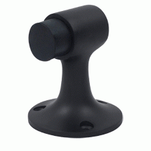 DELTANA Floor Mounted Bumper Door Stop  (Flat Black Finish)