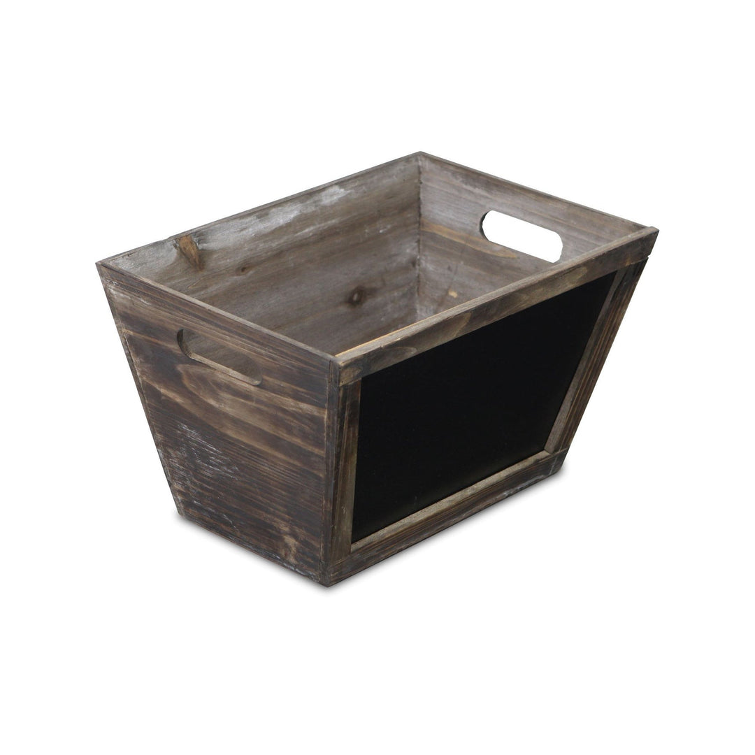 CHEUNGS Seraphine Tapered Wood Storage Crate & Chalkboard