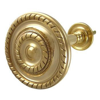 Copper Mountain Hardware Georgian Rope Style Curtain Tieback (Polished Brass Finish)