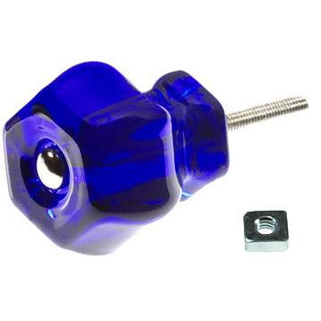 COPPER MOUNTAIN HARDWARE 1 1/2 Inch Cobalt Blue Glass Knobs