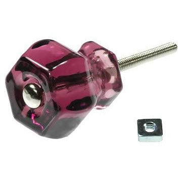 COPPER MOUNTAIN HARDWARE 1 1/4 Inch Amethyst Glass Knobs