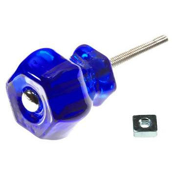 COPPER MOUNTAIN HARDWARE 1 1/4 Inch Cobalt Blue Glass Knobs