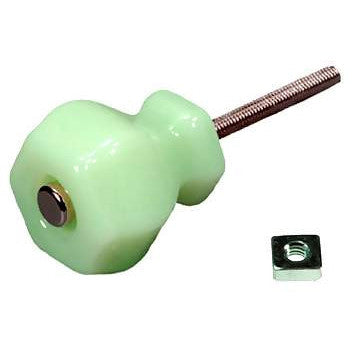 COPPER MOUNTAIN HARDWARE 1 1/4 Inch Jade or Jadeite (Milk Green) Glass Knobs