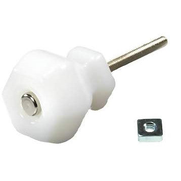 COPPER MOUNTAIN HARDWARE 1 1/4 Inch Genuine White Milk Glass Knobs