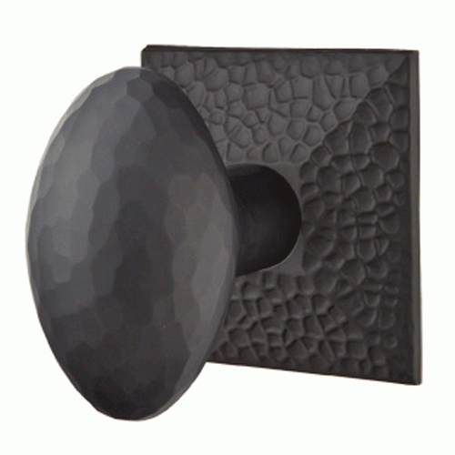 EMTEK Hammered Egg Knob With Hammered Rosette (Several Finish Options)