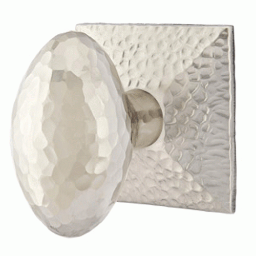 EMTEK Hammered Egg Knob With Hammered Rosette (Several Finish Options)