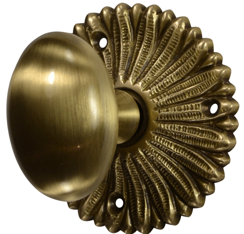 ##Antique Hardware## French Provincial Rosette Door Set with Egg Door Knobs (Several Finishes Available)