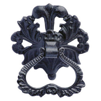 COPPER MOUNTAIN HARDWARE 3 Inch Victorian Leaves Baroque / Rococo Ring Pull (Oil Rubbed Bronze Finish)