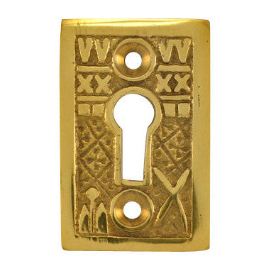 Copper Mountain Hardware Solid Brass Tiny Key Hole Cover (Polished Brass Finish)